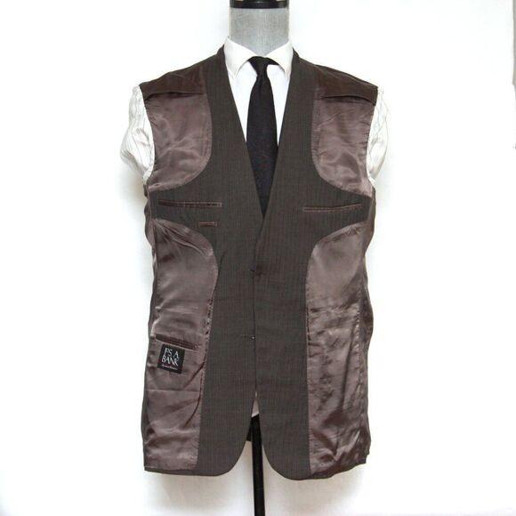 Jos A Bank Mens Suit 2 Piece Set Size 41L Jacket Blazer Pants Wool D040222 - Picture 5 of 16